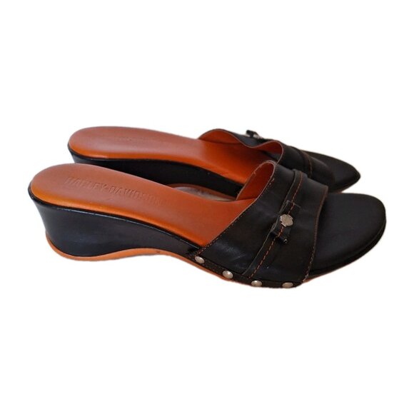 HARLEY DAVIDSON EVITA SLIDES SIZE 8 - Picture 5 of 7